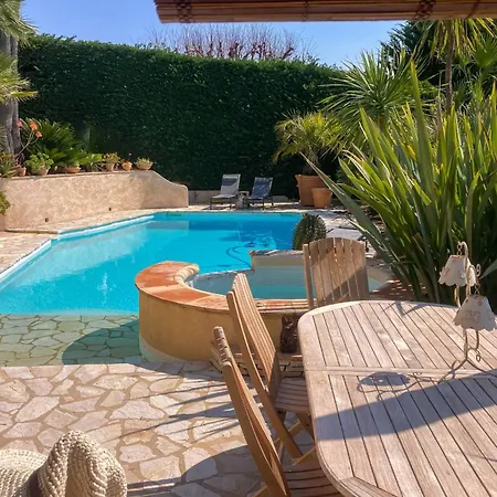 For 7 Guests With Private Pool And Hot Tub Near Cannes Willa Fréjus